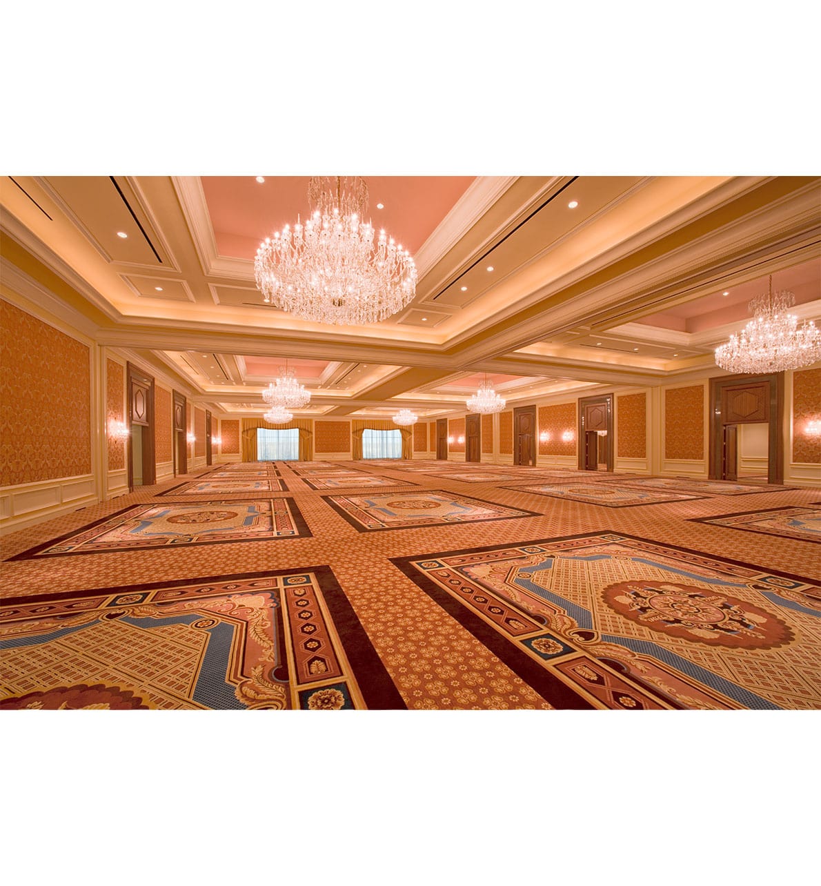 The Grand Ballroom meeting and event space at the Little America Hotel in Cheyenne, Wyoming.