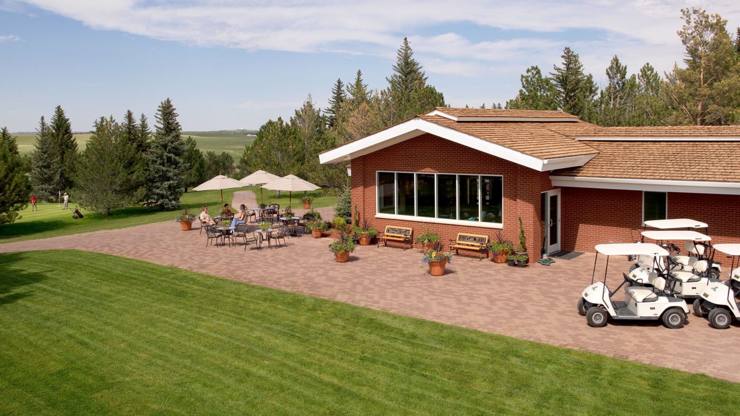The golf course clubhouse at the Little America Hotel in Cheyenne, WY.
