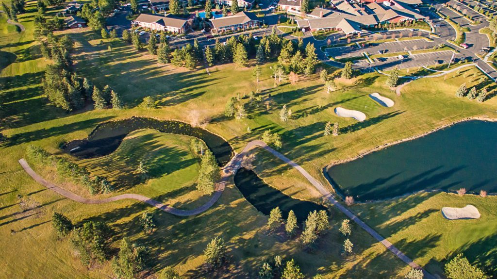 Little America Hotel Aerial Photo of the Hotel and Golf Course