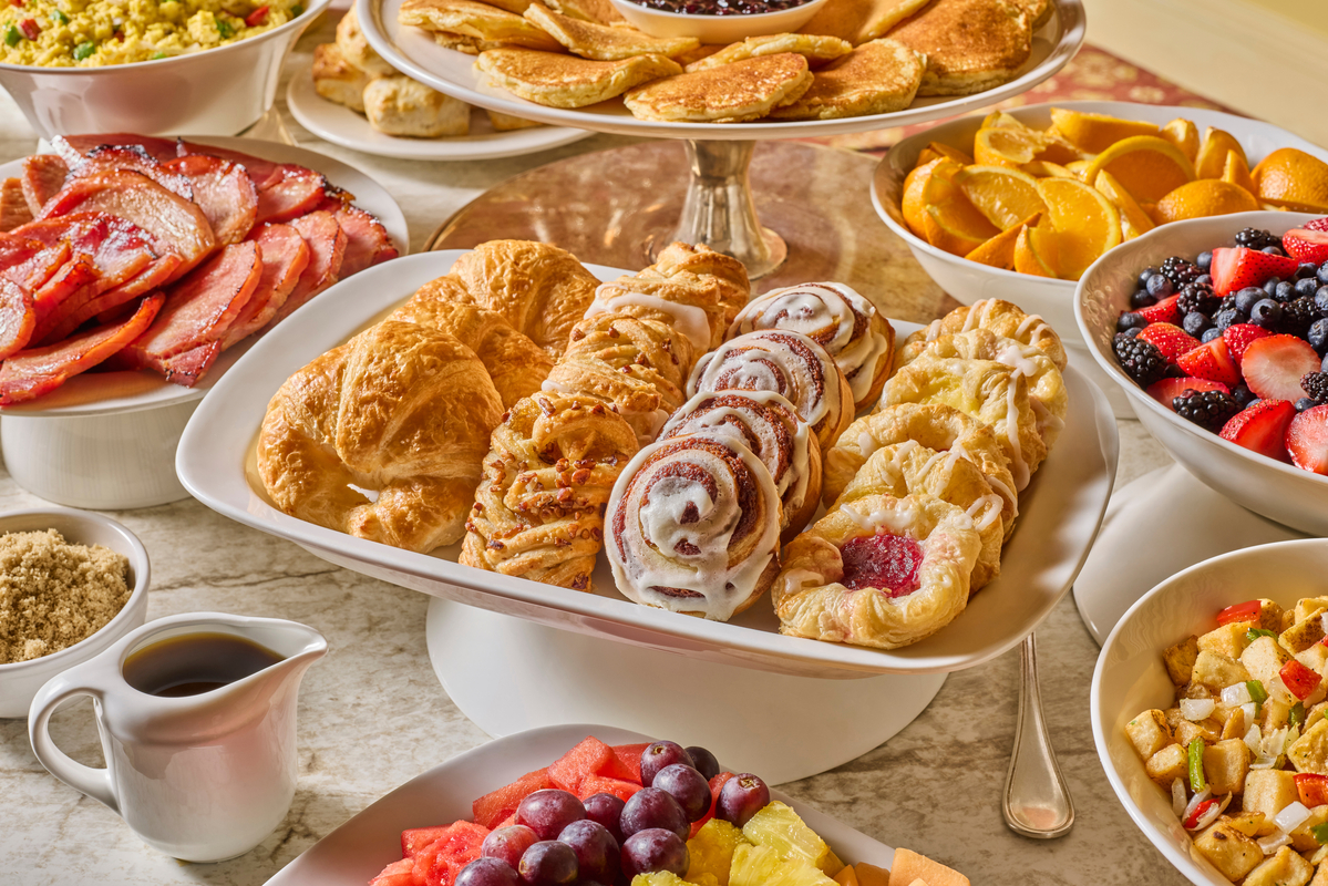 Breakfast pastry buffet platter